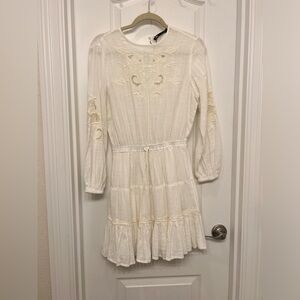 LIKE NEW!! Zara women’s limited edition cream linen dress